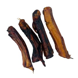 JACK'S PREMIUM 6” Thick Bully Sticks for Small Dogs, 100% All Natural Dog Chew Made in The USA- 6 Inch Smoked Beef Chew 4 Count