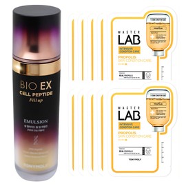 Tony Moly BioEX Cell Peptide Fill-up Emulsion + Master Lab Propolis Mask Sheet 10 sheets free / 토니모리 바이오이엑스 셀 펩타이드 필업 에멀전+마스터랩 프로폴리스 마스크시트 10매 증정