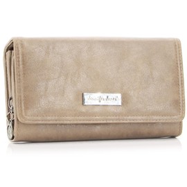 ekavale Women's Wallet with Many Card Slots - Faux Leather Wallet - Purse for Women - Wallet Women, beige, Classic