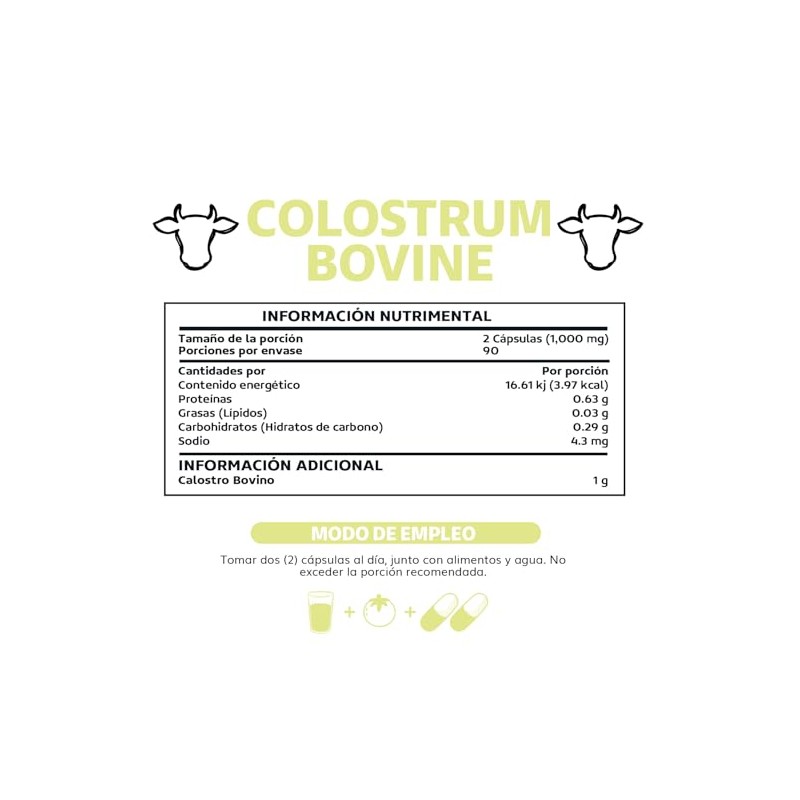 Beyond Vitamins | Calostro Bovino Grass Fed de Libre Pastoreo