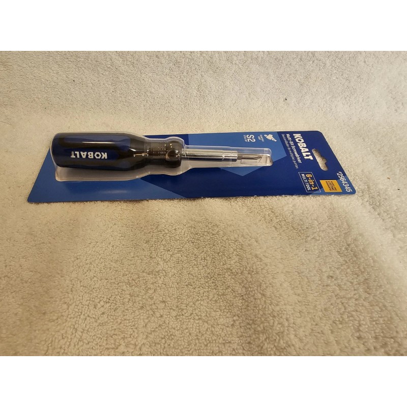 Kobalt # 2564345 Multi-Bay Screwdriver 6-in-1 Multi Tool Set Chrome