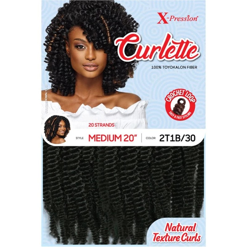 Outre X-Pression Curlette Braid – Medium 20" (#2T1B/30 2 TONE