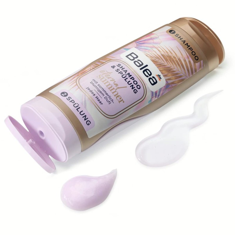 Balea Twinpack Shampoo & Spülung Eternal Summer mit sommerlich-blumigem Duft,