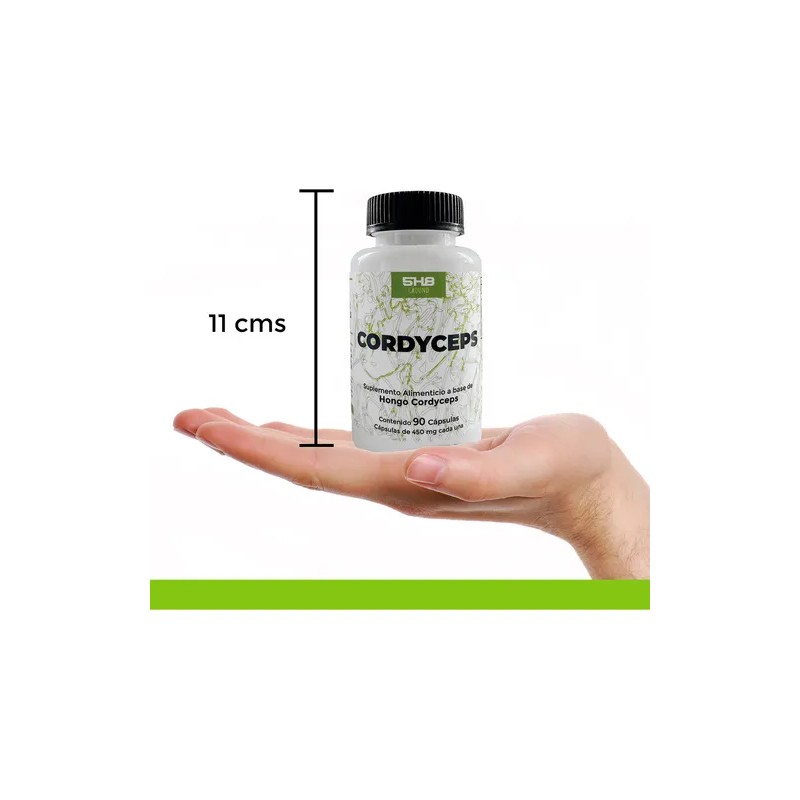 5h8 Hongo Cordyceps Energía Y Vitalidad 90 Cápsulas 400mg Sabor