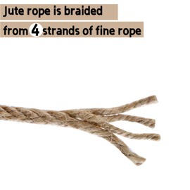 LZ.MZXU Jute Rope 10M/15M/20M String Garden Twine for Outdoor Use, Decorating，DIY Arts Bundling Crafts