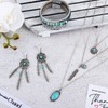 3 Pieces Bohemian Turquoise Set Women Western Jewelry Turquoise Pendant