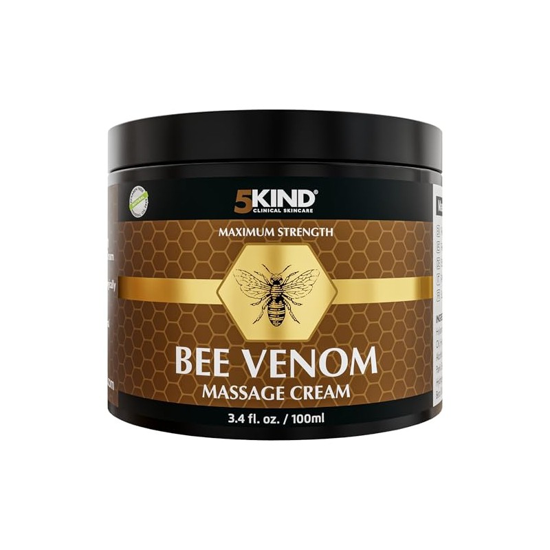 5kind Maximum Strength Bee Venom Cream - Naturally Massage Joints