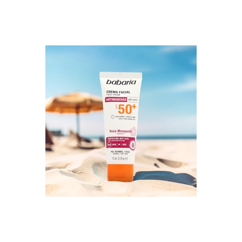 Babaria Bloqueador Solar Facial Antimanchas FPS 50+