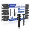 80PCS Self-Drilling #8 Drywall Anchors & Screws Set - Heavy-Duty