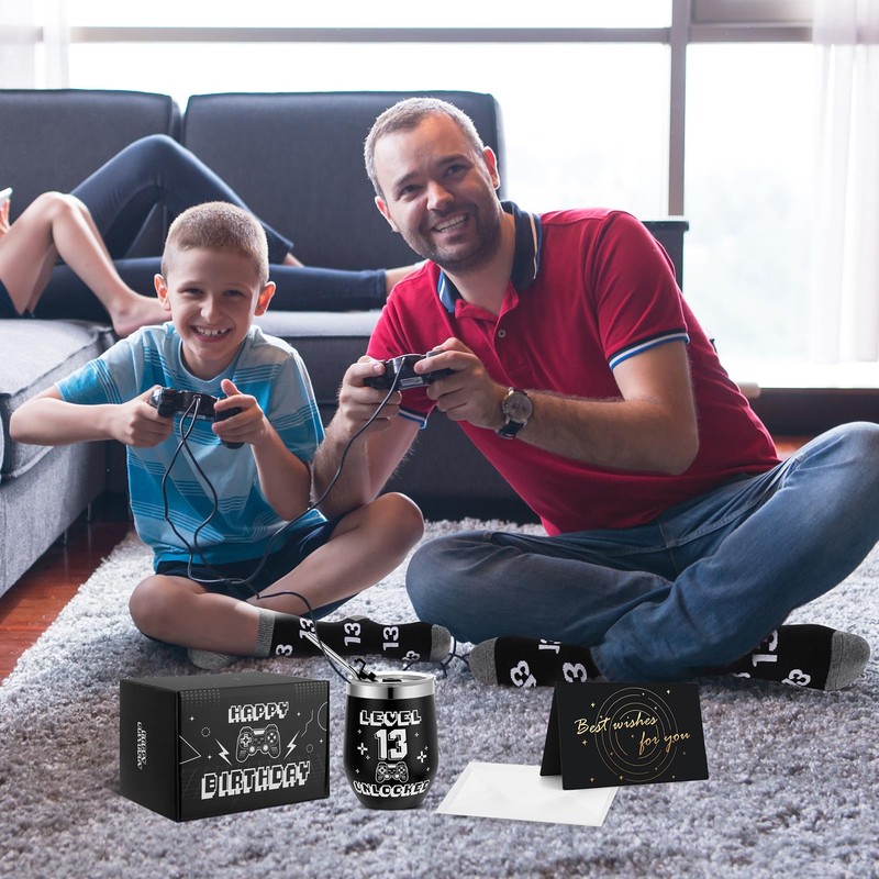 saerryor 13th Birthday Gifts for Boys,4 Pcs Funny Gift for