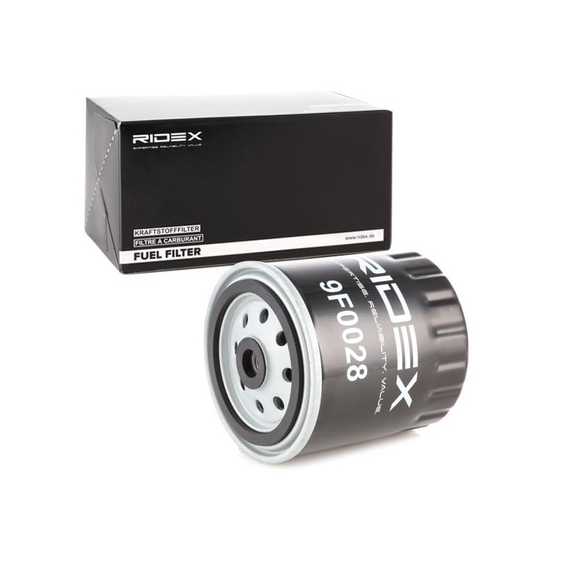 RIDEX 9F0028 Fuel Filter Diesel Filter Screw-On Filter with Water