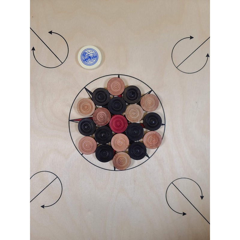 STAG Hobby Carrom Board Game with Coins and Striker
