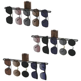 J JACKCUBE DESIGN Sunglasses Storage Organizer Wall Mounted, Set of 3 Eyewear Glasses Display Holder Rack for Entryway, Living Room, Bedroom- MK858A