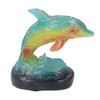 Animal Table Lamp Retro USB Plug in Decorative Resin Dolphin