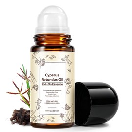 Cyperus Rotundus Oil Roll-On Essence, Cypress Rotundus Oil for Hair Removal, Smoothing Body Oil for Post-Hair Removal Care, Gentle Formula for Underarms, Legs and Sensitive Areas - 2.02 Fl Oz (60ml)