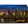 CANVAS ON DEMAND Downtown of Los Angeles at Sunset. Wall