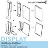 CollectorMount Album Mount 5 Pack Wall Mount Album Frame Brackets