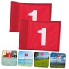 Abaodam 2Pcs Portable Golf Target Flags Lightweight Durable Training Flags