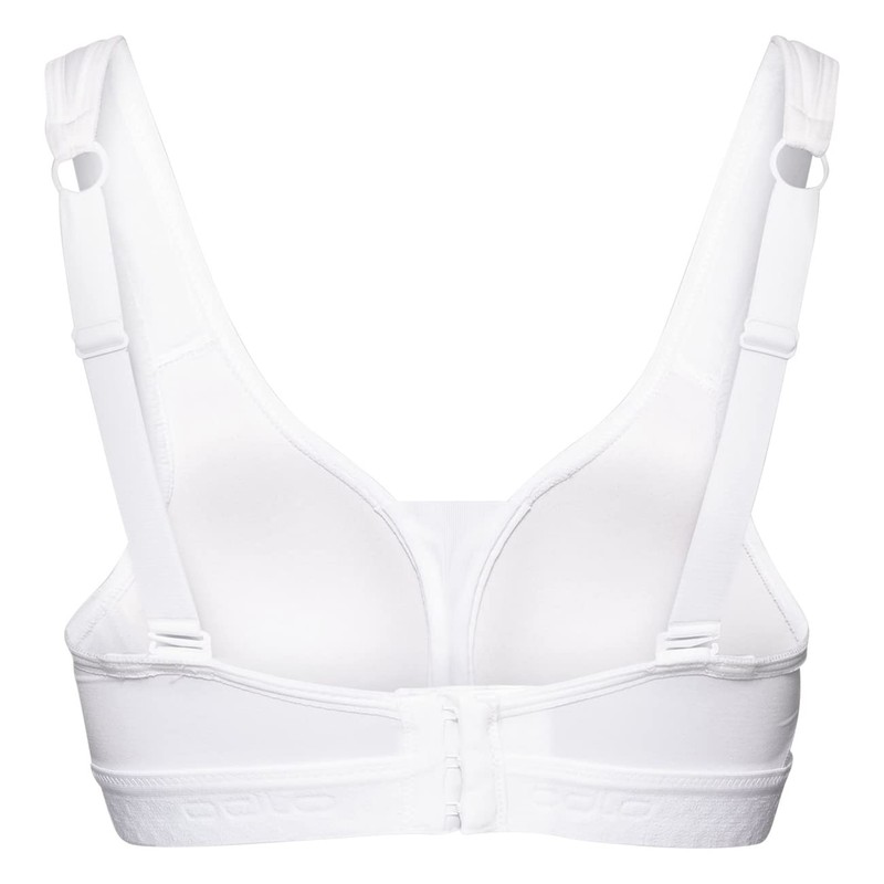 Odlo Damen Padded High Support_13071b Gepolsterter Sport BH, Weiß, 80B