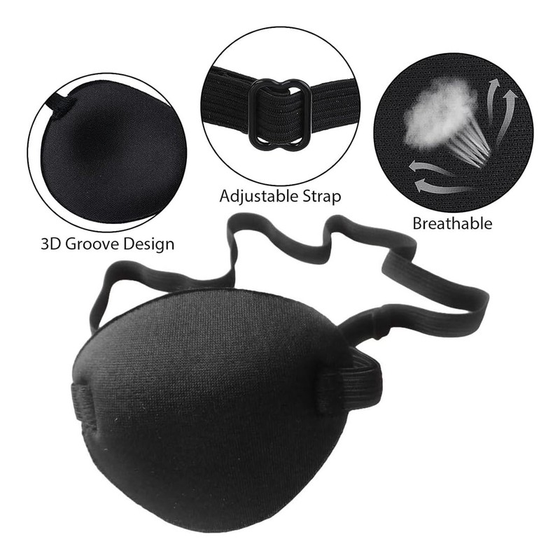 Aililong Adjustable Eye Patch for Children and Adults - 3
