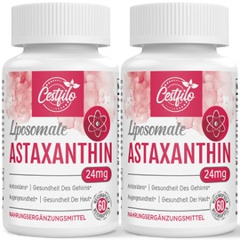 Cestfilo Liposomal Astaxanthin Supplement 24 mg, Maximum Absorption, Natural Antioxidant, Gluten Free, GMO Free (120 Pieces (Pack of 2)