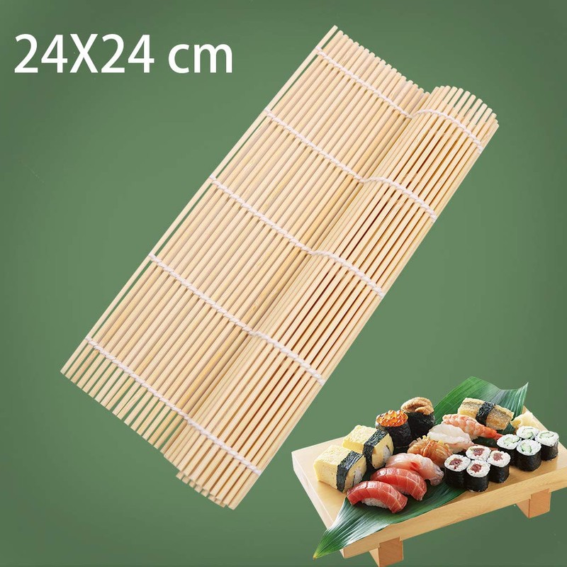 HTB HTB-BSR-W Bamboo Sushi Roll, 9.4 x 9.4 inches (24