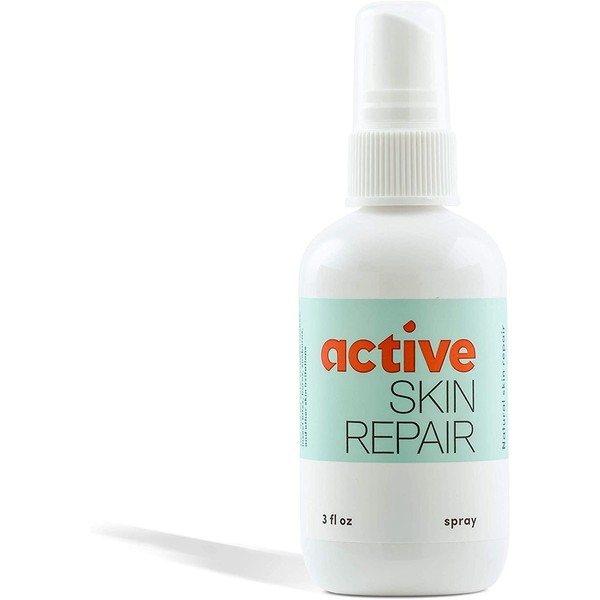 Active Skin Repair Spray - Natural & Non-Toxic First Aid Healing Ointment & Antiseptic Spray for Minor Cuts, Wounds, Scrapes, Rashes, Sunburns, and Other Skin Irritations (Single, 3 oz Spray)