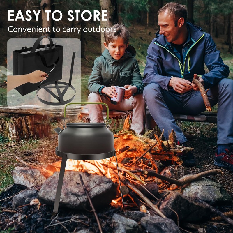 Campfires Tripod Stand Stable Fire Tripod Cast Iron Open Camping