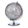 TROIKA Gagarin Mini Globe Diameter 13 cm Silver-Coloured Seas &