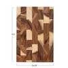 Creative Co-Op Suar Wood End Grain Rectangle Cheese and Cutting
