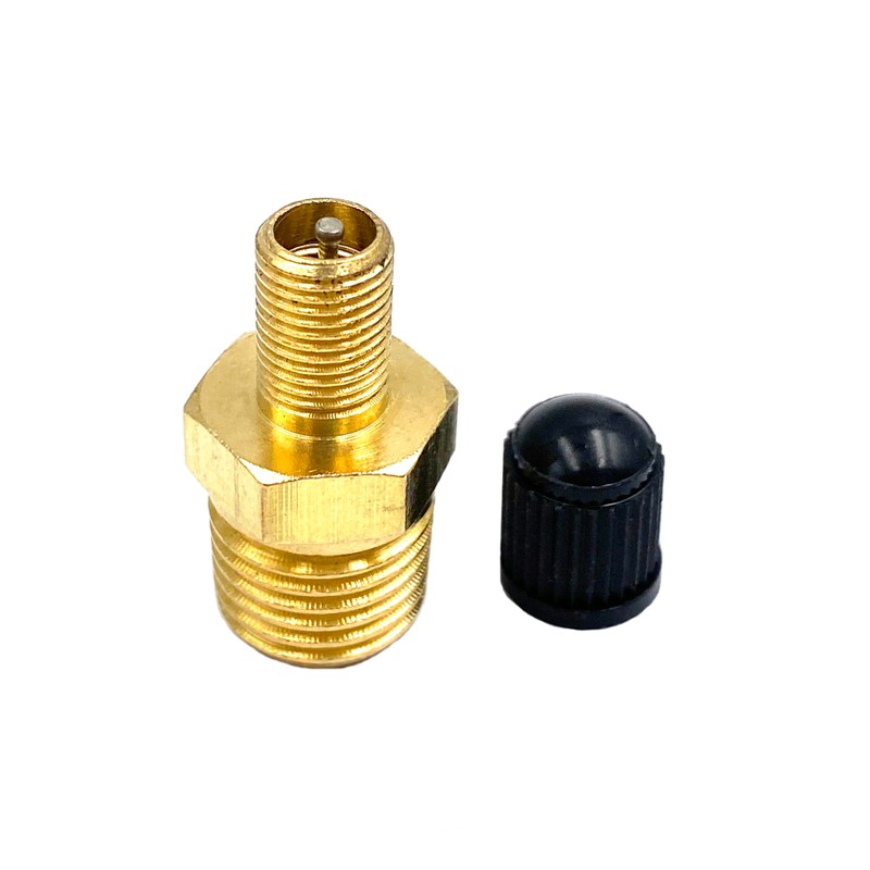 8Pcs 1/4" NPT Schrader Valve,Brass 1/4"NPT Male Thread Tank Valve