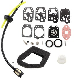 BXparts Carburetor Repair kit for Troy-Bilt TB144 TB146EC Tiller Cultivator 753-1225 753-05251
