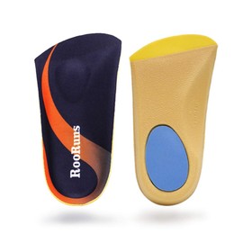 Orthotic Inserts 3/4 de longitud, Plantillas para fascitis plantar con almohadillas para orejas metatarsianas para el talón para hombres y mujeres, inserciones de zapatos de apoyo de arco alto para pies planos, sobrepronación, caminar correr, L
