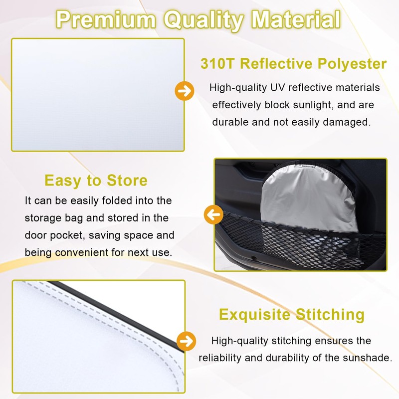 PIMCAR Windshield Sun Shade for 2023 2024 2025 Honda Accord,