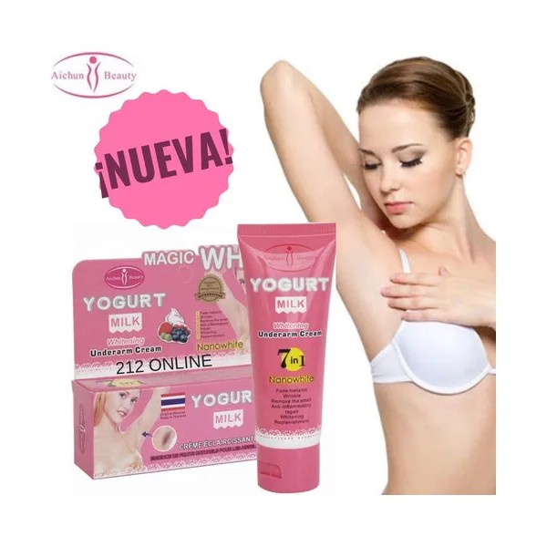 Crema Aclarante Axilas Entrepierna Rodillas Aichun Yogurt