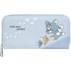 BACKYARD FAMILY Character Long Wallet Tom and Jerry Ashiya Blue