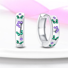 KUNSIR 925 Sterling Silver Earrings,Hoop Earrings for Women Various Hypoallergenic 1 Pair Bright Star River Earrings The best gift for Women…