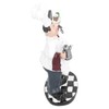 Resin Mustache Chef Figurine Fashion Small Ornaments Message Board Food