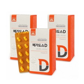 Goryeo Eundan Korea Eundan Megadose High Content Vitamin D3 4000 120 tablets x 3 boxes (12 months supply) / 고려은단 메가도스 고함량 비타민 D3 4000 120정 X 3박스 (12개월분)