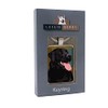 Leslie Gerry Black Labrador Keyring Keychain Gift