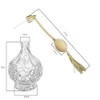 BOGZON 80ml Clear Crystal Vintage Style Perfume Bottle Gold Long