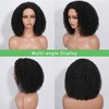 ZIYU Half Wig Human Hair - 180% Density Curly Half