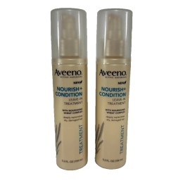 Aveeno 2x Aveeno Active Naturals Nourish + Condition Leave In Hair Treatment 5.2 oz