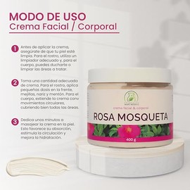 Crema Facial De Rosa Mosqueta Mejora La Apariencia Productos Mart Mexico 400g