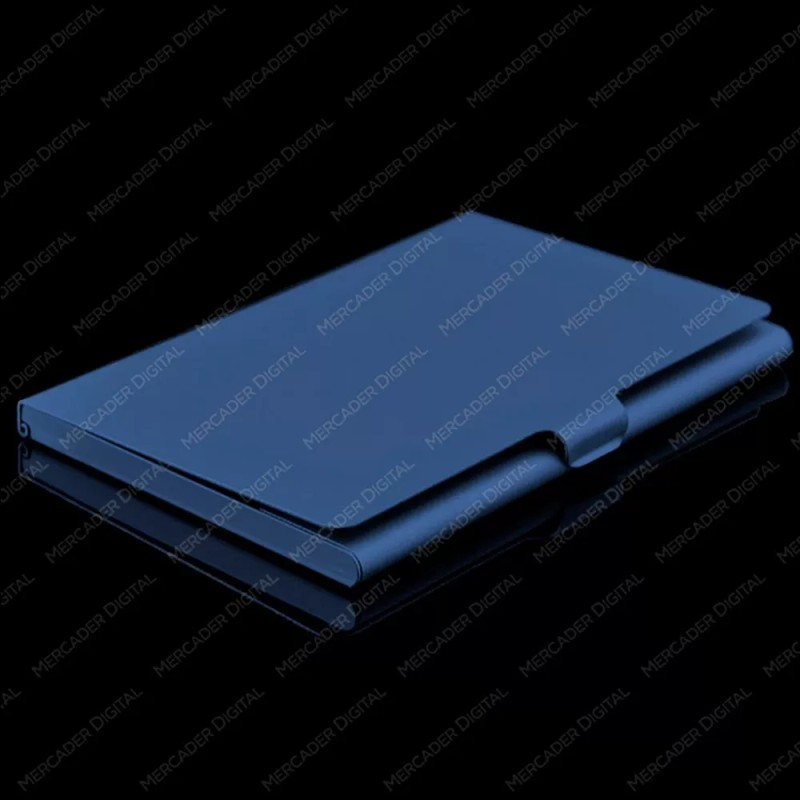 Mercader Digital Paquete De 10 Tarjetero Metálico Aluminio Tarjeta /
