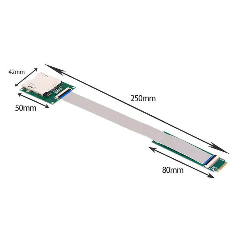 xiwai NGFF M.2 NVMe Câble d'Extension de Carte Mère vers