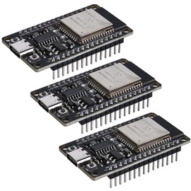 3 pieces ESP32 development board NodeMCU module: ESP32 type C NodeMCU development board, ESP-WROOM-32, 2.4 GHz dual mode WiFi + Bluetooth dual cores microcontroller integrated, CH340C chip