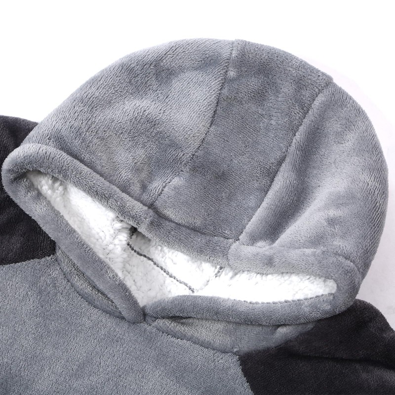 Koquena Wearable Blanket Hoodie for Adult Warm Wearable Blanket Hoodie