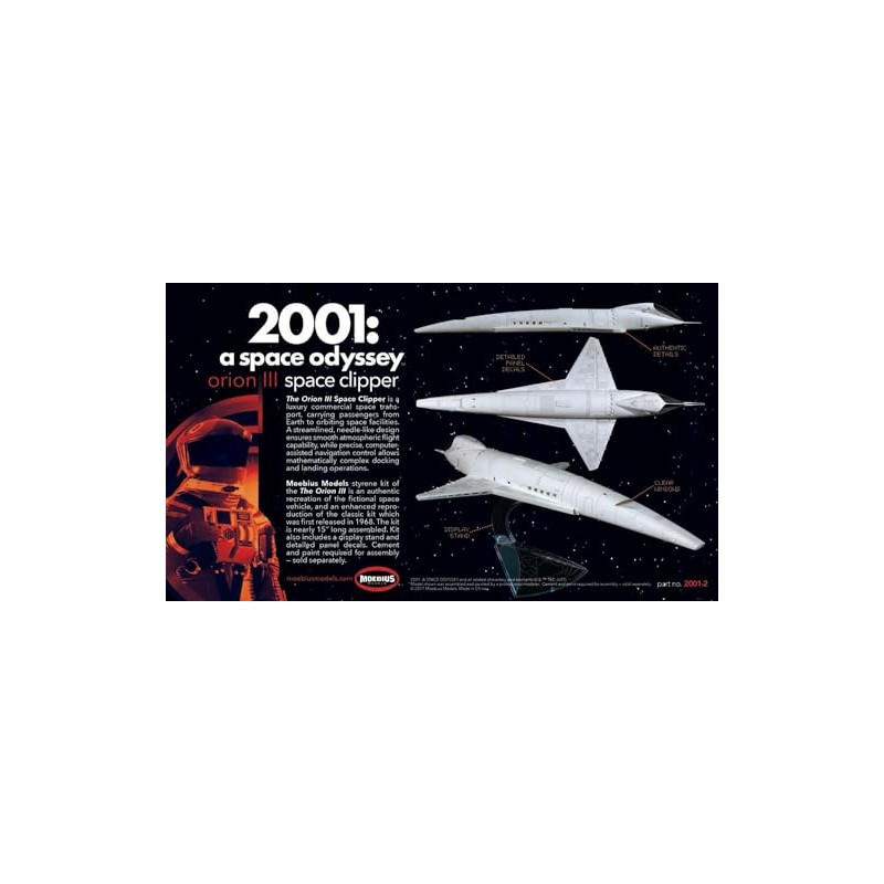 PLATZ MOE2001-2R MOE2001-2R MOE2001-2R MOEBIUS MODEL 2001 Space Clipper Space