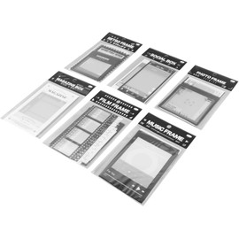 Yosoo Marcos de álbumes de Recortes, Estilos Variados, Pegatinas Duraderas para Marcos de Fotos para Proyectos de Manualidades DIY para Amantes de Diarios, Embalaje de Regalo, 6 Bolsas